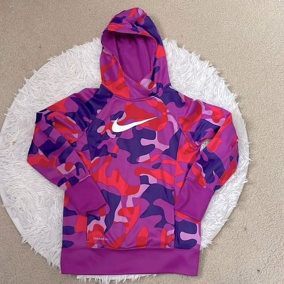 Nike Other - Nike Thermafit Colorful Camo Hoodie